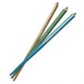 Lápis e Prendedor de Cabelo Azul e Verde